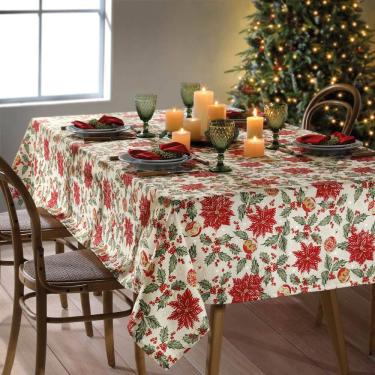 Imagem de Toalha de Mesa Retangular Celebra - Natal 106 - 8 Lugares - Dohler