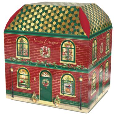 Imagem de Cesta de Natal Sortidos Santa Edwiges 1,91kg Caixa Decorativa com Vinho Chileno