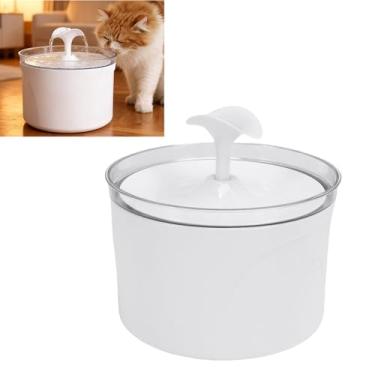 Imagem de Tnfeeon Fonte de água Cat, Bomba Silenciosa Com Filtragem de 3 Estágios para água Potável Limpa, Tanque Transparente de 2,0L Com Plástico ABS de Qualidade Alimentar para Gatos e