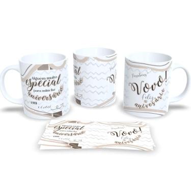 Imagem de Caneca Aniversário da Família Estampa Comemorativa Porcelana (Vovô)