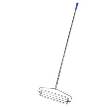 Imagem de Zerodis Ancinho para Bunker de Areia Ancinho para Armadilha de Areia Com Rolo de Curso Com Fixação de Fivela para Poço de de Salto Longo Plana para Jardim Arroz Milho Girando Ao Sol para Bunker de