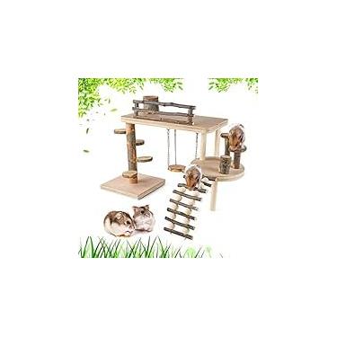 Imagem de Toyosport Plataforma de playground de madeira para hamster
