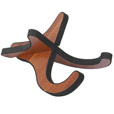 Imagem de Generic Kalimba Suporte de Madeira Durável Portátil Almofada de Algodão Eva Evitar Arranhões para Desempenho de Instrumento Musical Cor de Madeira 2 Peças