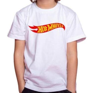 Imagem de Camiseta Camisa Infantil Juvenil Menino Menina Hot Whe els Corrida Car