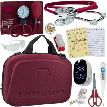 Imagem de Kit Enfermagem Super Luxo Maleta Exclusiva Completa - Love Saude, VINH