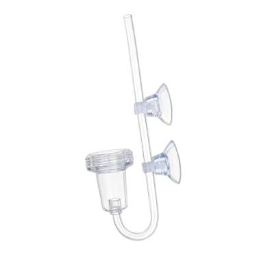 Imagem de Fenteer Difusor de CO2 para plantas aquáticas, fácil de instalar com ventosas, válvula integrada, acessórios para crescimento de plantas. Transparente, S