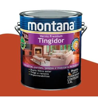 Imagem de Verniz Tingidor Brilho 3,6l Mogno Montana