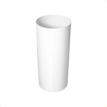 Imagem de Lixeira Plástica 22 Litros Sem Tampa Branco - jsn