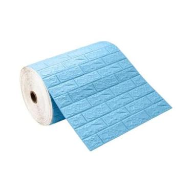 Imagem de Adesivos De Parede Em Padrão De Tijolo 3D DIY 70cmX500cm, À Prova De U