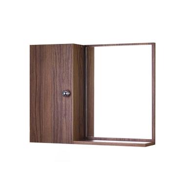 Imagem de Armário de Banheiro Madeira Escura com Espelho