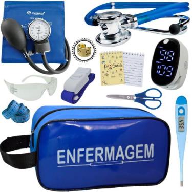 Imagem de Kit Enfermagem Aparelho Pressão Esteto Frete Grátis Promocao - Love Sa