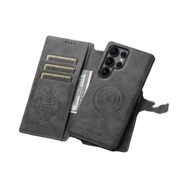 Imagem de Capa Magnética De Couro PU Com Carregamento Sem Fio E Suporte Para Car