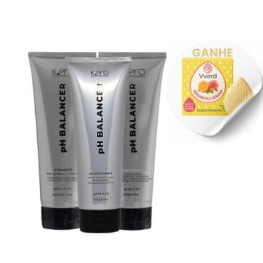 Imagem de Kit ph balance shampoo , condicionador e acidificante k.pro com brinde