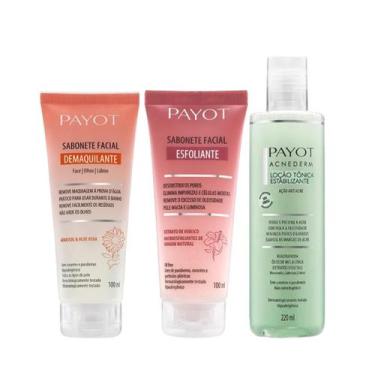 Imagem de Payot Facial Sab Dem 100ml + Sab Esf 100ml + Acnederm Tônico 220ml