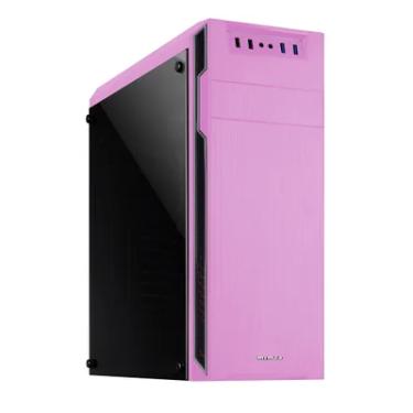 Imagem de Gabinete Gamer Dragon Mymax, Rosa/preto, USB 3.0 - Mca-dragon/pk