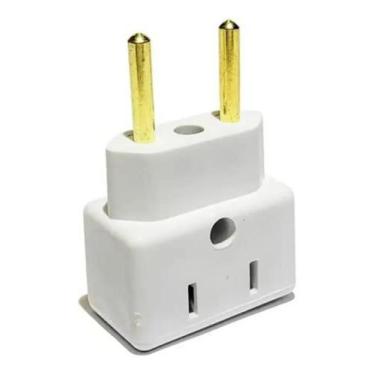 Imagem de 1 Adaptador Tomada 10 E 20 Amperes Bi Volt Padrao Brasileiro - Congrat