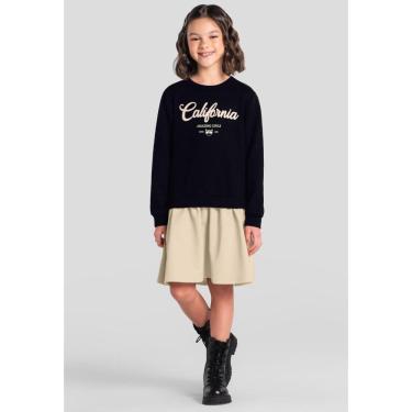 Imagem de Vestido infantil menina em moletinho Brandili