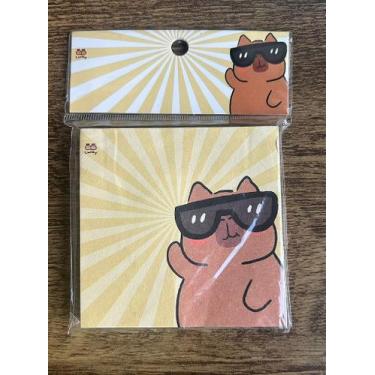 Imagem de Bloco adesivo de capivara - 65 folhas - no-brand, Marrom