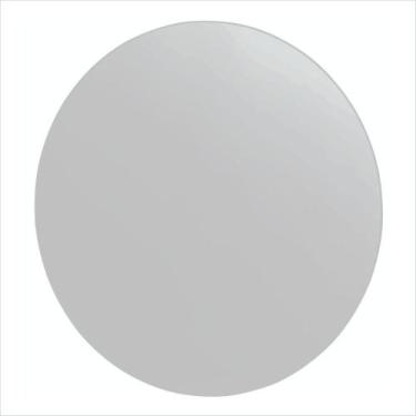 Imagem de Espelho Banheiro Decorativo Redondo 42cm Prata/Cromado - Cris Metal