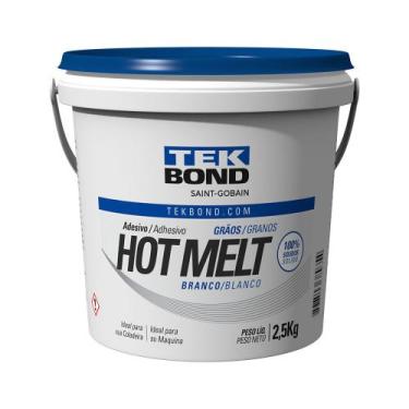 Imagem de Cola Hot Melt Granulada para Coladeira de Borda Branca 2,5Kg Tekbond
