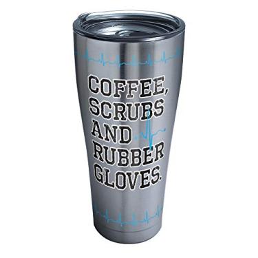 Imagem de Tervis Nurse Life – Luvas de café, esfoliantes e borracha com paredes triplas, copo isolado mantém as bebidas frias e quentes, 850 g, aço inoxidável