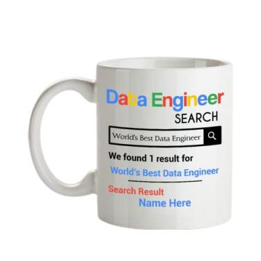 Imagem de Caneca personalizada de engenheiro de dados - Presentes personalizados de engenheiro de dados - de engenheiro de dados - Personalizada com seu nome de engenheiro de dados - Caneca de café de 325