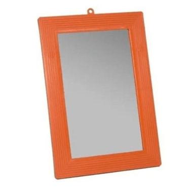 Imagem de Espelho Com Moldura Para Barbear Maquiagem Viagem 18X25Cm