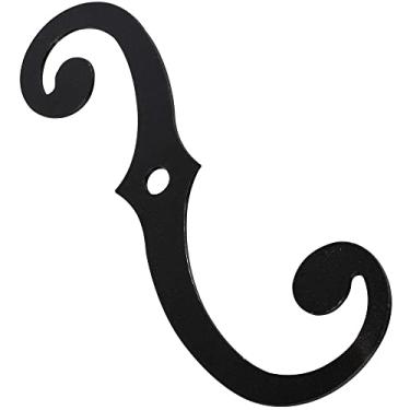 Imagem de National Hardware Kit de dobradiça de obturador N269-864 MPB477 em placa de zinco preta plana, 16,5 cm, 2 unidades, 2 peças