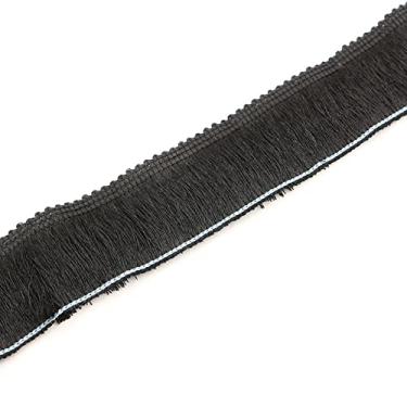 Imagem de 1m de espessura de poliéster renda guarnição chapelaria vestuário travesseiro decoração fita franja colorida 2,8 cm rosa branco preto cinza verde, no3