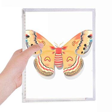 Imagem de Caderno 3D de borboleta chinesa em cor laranja, folha solta, recarregável, diário de papelaria