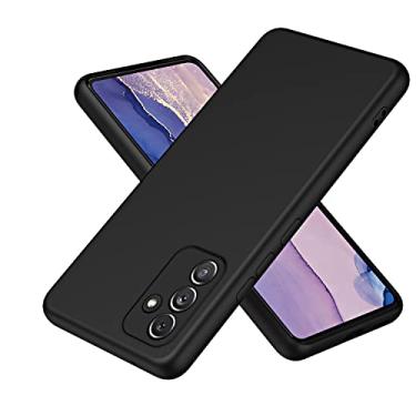 Imagem de Capa de telefone Capa de silicone compatível com capa Samsung Galaxy A54 5G, capa protetora ultrafina de silicone líquido à prova de choque com capa de forro de microfibra macia anti-riscos para capa