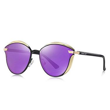 Imagem de Óculos de Sol Femininos Barcur Polarizados Anti Reflexo BC8705 (Purple)