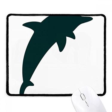 Imagem de Mouse pad Blue Ocean Streamline bonito golfinho borda costurada tapete de borracha para jogos