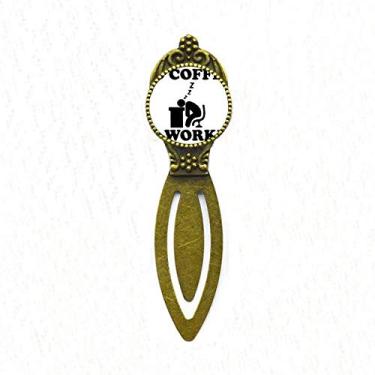 Imagem de Marcador de página retrô para escritório No Coffee No Workee