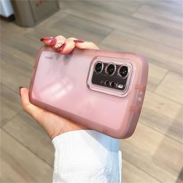 Imagem de Capa de telefone transparente à prova de choque para Huawei P50 P40 Pro Lite P30 Mate 40 30 Nova 9 8 7 Capa de proteção para câmera, rosa, For Honor 50 Pro