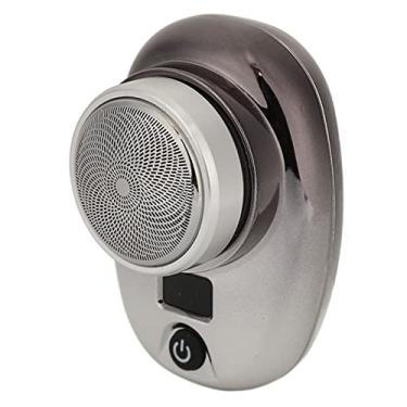 Imagem de Aparador de barba sem fio, aparador de barba elétrico à prova d'água recarregável por USB para casa (gradiente prata preto)