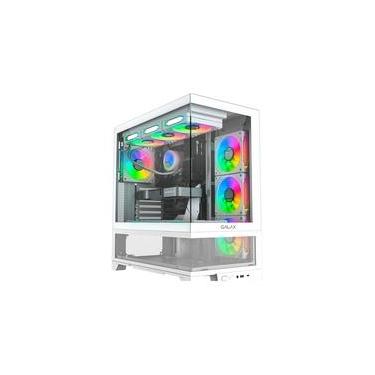 Imagem de Gabinete Galax Centaurus White, Mid Tower, ATX, Frontal de Vidro, Sem FANs, Branco - GLX-CENTAURUSW-2066