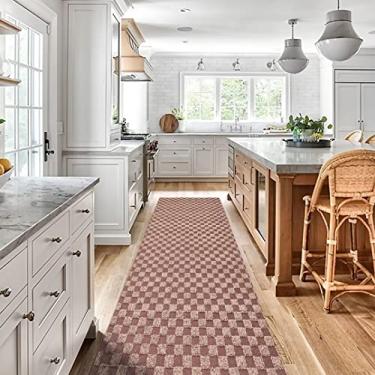 Imagem de Gotohipi Tapete de corredor 2'x8'Tapete utilitário interno ao ar livre, tapetes de área com suporte de borracha antiderrapante para corredor, cozinha, entrada, varanda, garagem, escada, lavanderia, banheiro