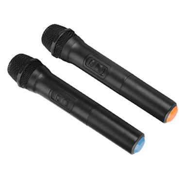 Imagem de Microfone Sem Fio VHF, Microfone Digital Sem Fio Portátil de Duas Vias Com Forte Capacidade Anti-interferência para Ambientes Externos, Festas para Reuniões de Negócios