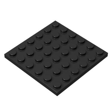 Imagem de Classic Black Plates Bulk, Black Plate 6x6, Building Plates Flat 20 Piece, Compatible with Lego Parts and Pieces: 6x6 Black Plates(Color: Black)