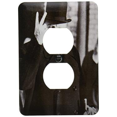 Imagem de 3dRose Tampa de tomada Lsp_98649_6 Foto vintage de Winston Churchill Jpg 2 plugues