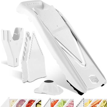 Imagem de Börner Mandoline Slicer V5 (conjunto inicial) • Fatiador em V de vegetais para fatias, palitos e dados em vários tamanhos • Com lâmina em V de aço inoxidável • Cortador de cozinha ajustável • Cor