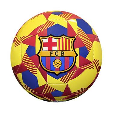 Imagem de Icon Sports Bola de futebol FC Barcelona Prism tamanho 5 (5, amarela)