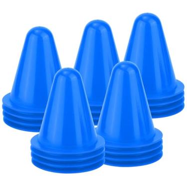 Imagem de XIHIRCD 20 peças de cones de futebol para treinamento, mini cones de prática de 8 cm de agilidade flexível, pequenos cones esportivos para exercícios infantis, basquete, futebol, patinação e ambientes