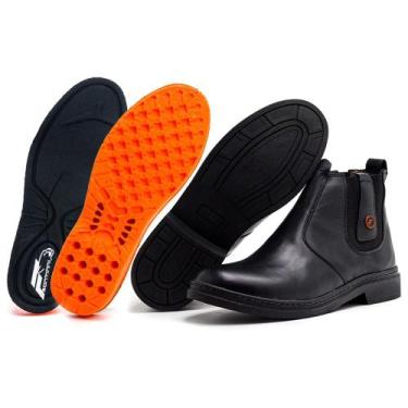 Imagem de Bota Botina Masculina Rodeio Country Couro Legítimo Original - Florati