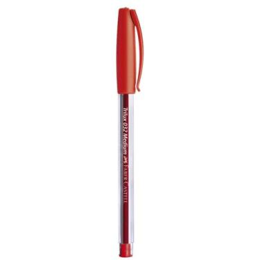 Imagem de Caneta esferográfica Faber Castell Trilux 1.0mm, VERMELHO