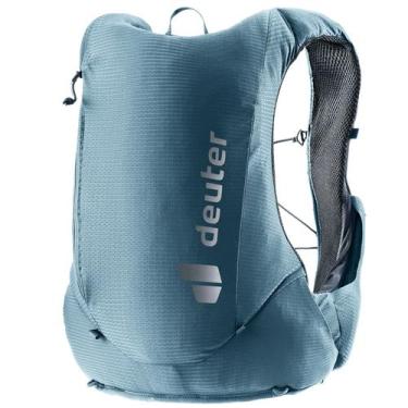 Imagem de Mochila de Hidratação Deuter Traick 9 Colete Trail Running, G, Azul