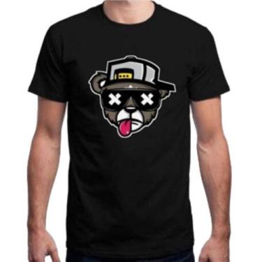 Imagem de Camiseta Urso Bone Bolado Masculina Feminina Algodao - Fenix camisetas