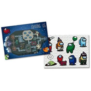 Imagem de Kit Decorativo Festa Among Us - 02 unidades - Festcolor - Rizzo
