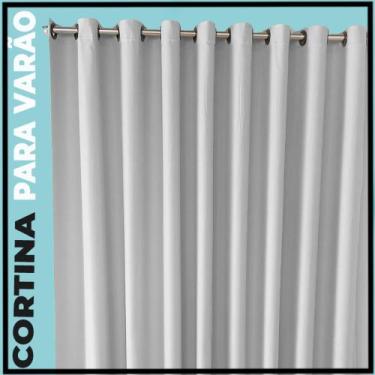 Imagem de cortina blackout Brenda quarto de janela 5,50 x 2,70 cinza - Bravin Co